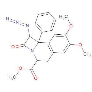 62333-72-6 2H-Azeto[2,1-a]isoquinoline-4-carboxylic acid,1-azido-1,4,5,9b-tetrahydro-7,8-dimethoxy-2-oxo-9b-phenyl-, methylester