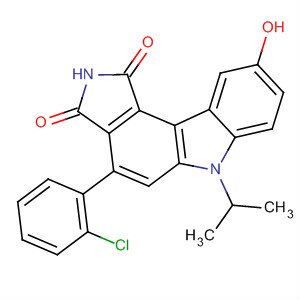 622855-35-0 Pyrrolo[3,4-c]carbazole-1,3(2H,6H)-dione,4-(2-chlorophenyl)-9-hydroxy-6-(1-methylethyl)-