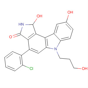 622856-43-3 Pyrrolo[3,4-c]carbazol-3(2H)-one,4-(2-chlorophenyl)-1,6-dihydro-1,9-dihydroxy-6-(3-hydroxypropyl)-