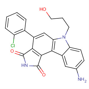622858-26-8 Pyrrolo[3,4-c]carbazole-1,3(2H,6H)-dione,9-amino-4-(2-chlorophenyl)-6-(3-hydroxypropyl)-