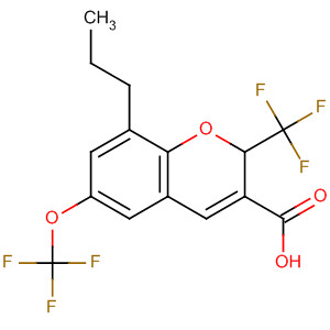 775330-28-4 2H-1-Benzopyran-3-carboxylic acid,8-propyl-6-(trifluoromethoxy)-2-(trifluoromethyl)-
