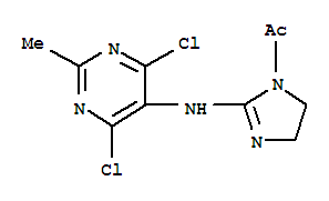 4,6-Dichloro-2-methyl-5-(1-acetyl-2-imidazolin-2-yl)-aminopyrimidine 75438-54-9