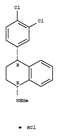 1-Naphthalenamine,4-(3,4-dichlorophenyl)-1,2,3,4-tetrahydro-N-methyl-, hydrochloride (1:1),(1R,4R)- 79645-15-1