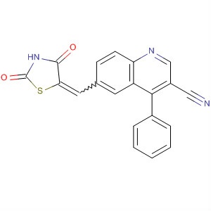 872577-99-6 3-Quinolinecarbonitrile,6-[(2,4-dioxo-5-thiazolidinylidene)methyl]-4-phenyl-