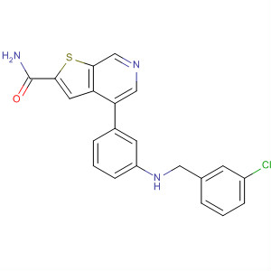 870239-00-2 Thieno[2,3-c]pyridine-2-carboxamide,4-[3-[[(3-chlorophenyl)methyl]amino]phenyl]-