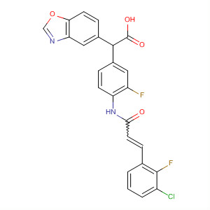 853929-70-1 5-Benzoxazoleacetic acid,2-[4-[[3-(3-chloro-2-fluorophenyl)-1-oxo-2-propenyl]amino]-3-fluorophenyl]-