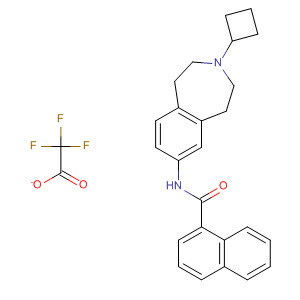 856904-26-2 1-Naphthalenecarboxamide,N-(3-cyclobutyl-2,3,4,5-tetrahydro-1H-3-benzazepin-7-yl)-,mono(trifluoroacetate)