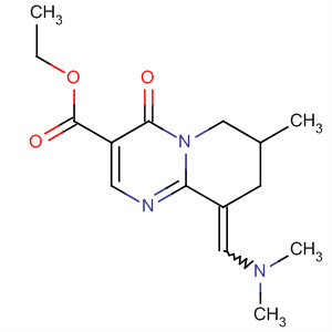 85808-46-4 4H-Pyrido[1,2-a]pyrimidine-3-carboxylic acid,9-[(dimethylamino)methylene]-6,7,8,9-tetrahydro-7-methyl-4-oxo-, ethylester, (E)-