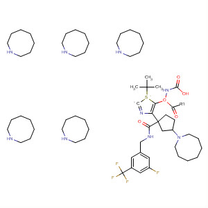 835916-83-1 Carbamic acid,[4-[1-[[[[3-fluoro-5-(trifluoromethyl)phenyl]methyl]amino]carbonyl]-3-(hexahydro-1(2H)-azocinyl)cyclopentyl]-2-thiazolyl]-, 1,1-dimethylethyl ester