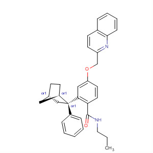 836647-77-9 Benzamide,2-[(1R,2R,4S)-2-phenylbicyclo[2.2.1]hept-2-yl]-N-propyl-4-(2-quinolinylmethoxy)-, rel-
