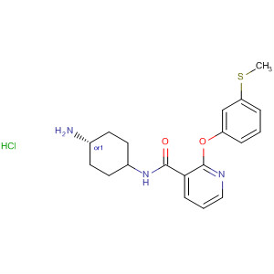 837377-13-6 3-Pyridinecarboxamide,N-(cis-4-aminocyclohexyl)-2-[3-(methylthio)phenoxy]-,monohydrochloride