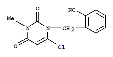 2-[(6-Chloro-3,4-dihydro-3-methyl-2,4-dioxo-1(2H)-pyrimidinyl)methyl]benzonitrile 865758-96-9
