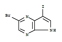 5H-Pyrrolo[2,3-b]pyrazine,2-bromo-7-iodo- 875781-44-5