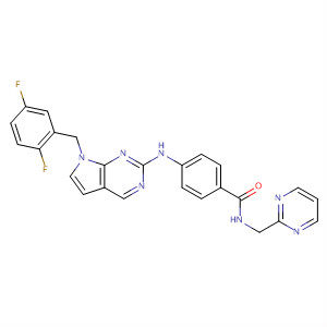 909559-58-6 Benzamide,4-[[7-[(2,5-difluorophenyl)methyl]-7H-pyrrolo[2,3-d]pyrimidin-2-yl]amino]-N-(2-pyrimidinylmethyl)-