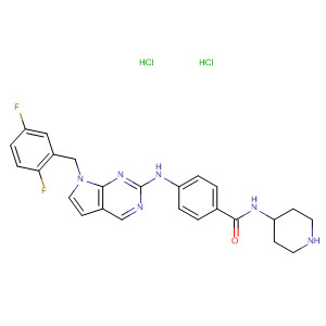909560-32-3 Benzamide,4-[[7-[(2,5-difluorophenyl)methyl]-7H-pyrrolo[2,3-d]pyrimidin-2-yl]amino]-N-4-piperidinyl-, dihydrochloride