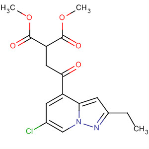 909719-61-5 Propanedioic acid,[2-(6-chloro-2-ethylpyrazolo[1,5-a]pyridin-4-yl)-2-oxoethyl]-, dimethylester