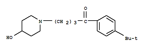 1-[3-(4-tert-Butylbenzoyl)propyl]-4-hydroxypiperidine	 	97928-18-2