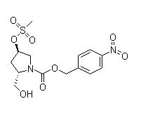 (2S,4R)-2-(hydroxymethyl)-4-[(methylsulfonyl)oxy]-1-Pyrrolidinecarboxylic acid,(4-nitrophenyl)methyl ester 127626-37-3