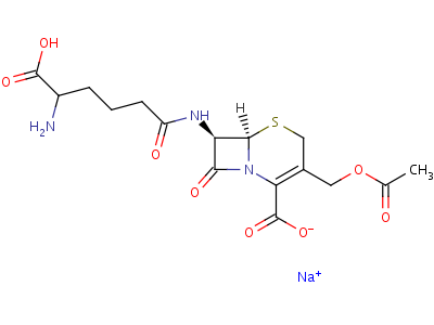 51762 04 0 sodium hydrogen 6R 6α 7β R 3 acetoxymethyl 7 5