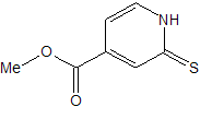 4-Pyridinecarboxylic acid, 1,2-dihydro-2-thioxo-, methyl ester 74470-33-0