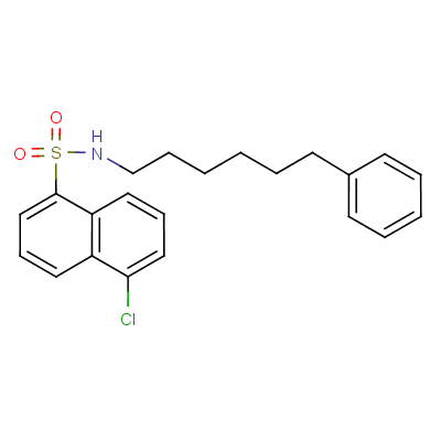 N-(6-Phenylhexyl)-5-chloro-1-naphthalenesulfonamide 102649-78-5