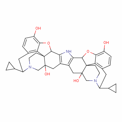4,8:11,15-Dimethano-20H-bisbenzofuro(2,3-A:3',2'-I)dipyrido(4,3-B:3',4'-H)carbazole-1,8A,10A,18-tetrol, 7,12-bis(cyclopropylmethyl)-5,6,7,8,9,10,11,12,13,14,19A,20B-dodecahydro-, (4bs,8R,8as,10as,11R,14as,19ar,20br)- 105618-26-6