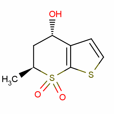 147086-81-5 trans-(4S,6S)-5,6-dihydro-6-methyl-4H-thieno[2,3-b]thiopyran-4-ol, 7,7-dioxide