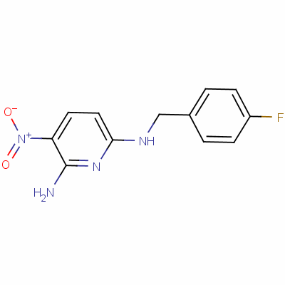 N6-[(4-fluorophenyl)methyl]-3-nitropyridine-2,6-diamine 33400-49-6