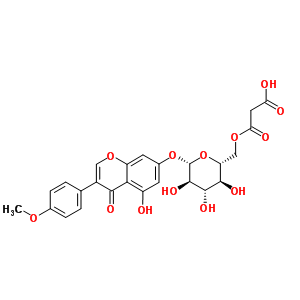 34232 17 2 5 羟基 3 4 甲氧基苯基 4 氧代 4H 苯并吡喃 7 基 6 O 羧基乙酰基 beta D 吡喃葡萄糖苷