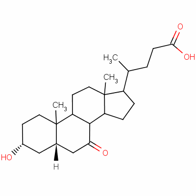 (3α,5β)-3-羟基-7-氧-胆烷酸 4651-67-6