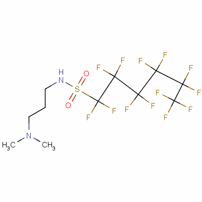 N-[3-(二甲氨基)丙基]-1,1,2,2,3,3,4,4,5,5,6,6,6-十三氟代-1-己烷磺酰胺 50598-28-2