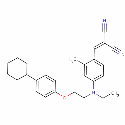 54079-53-7 [[4-[[2-(4-cyclohexylphenoxy)ethyl]ethylamino]-2-methylphenyl]methylene]malononitrile