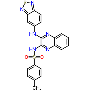 956958-53-5;934526-89-3 N-[3-(2,1,3-benzothiadiazol-5-ylamino)quinoxalin-2-yl]-4-methylbenzenesulfonamide