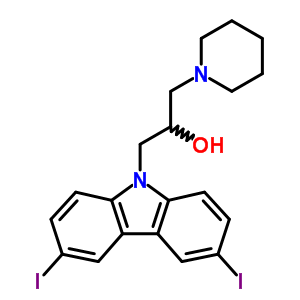 5321-12-0 1-(3,6-diiodo-9H-carbazol-9-yl)-3-piperidin-1-ylpropan-2-ol