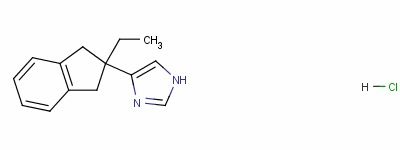 104075-48-1 1H-Imidazole, 4-(2-ethyl-2,3-dihydro-1H-inden-2-yl)-, monohydrochloride