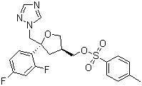 (5R-cis)-Toluene-4-sulfonic acid 5-(2,4-difluorophenyl)-5-(1H-1,2,4-triazol-1-yl)methyltetrahydrofuran-3-ylmethyl ester 149809-43-8