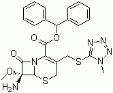 7beta-氨基-7alpha-甲氧基-3-(1-甲基-1H-四唑-5-硫甲基)-8-氧代-5-硫-1-杂氮双环[4.2.0]辛-2-烯-2-甲酸二苯基甲酯 56610-72-1
