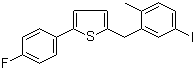 2-(4-Fluorophenyl)-5-[(5-iodo-2-methylphenyl)methyl]thiophene 898566-17-1