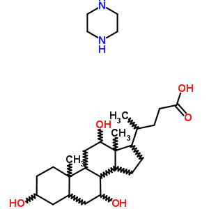 6266-73-5 3,7,12-trihydroxycholan-24-oic acid-piperazine (1:1)