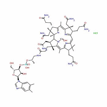 Hydroxocobalamin hydrochloride 58288-50-9