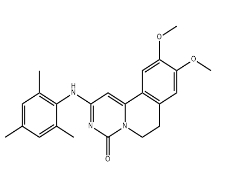 76536-66-8  9,10-dimethoxy-2-(2,4,6-trimethylanilino)-6,7-dihydropyrimido[6,1-a]isoquinolin-4-one