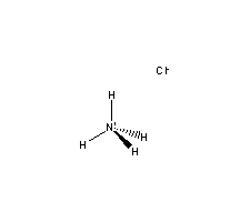 结构式:别名:盐硇;电气药粉;盐精;电盐;工业氯化铵inchi:inchi=1/clh