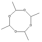 108-62-3  2,4,6,8-tetramethyl-1,3,5,7-tetraoxacyclooctane