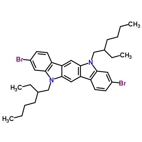 882066-04-8  3,9-Dibromo-5,11-bis(2-ethylhexyl)-5,11-dihydroindolo[3,2-b]carbazole