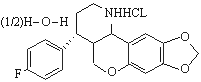 Paroxetine hydrochloride hemihydrate