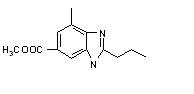 7-甲基-2-丙基-(1H)-苯并咪唑-5-羧酸 152628-03-0
