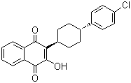 2-(trans-4-(4-chlorophenyl)cyclohexyl)-3-hydroxy-1,4-naphthalenedione