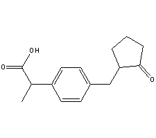 2-(4-((2-Oxocyclopentyl)methyl)phenyl)propanoic acid