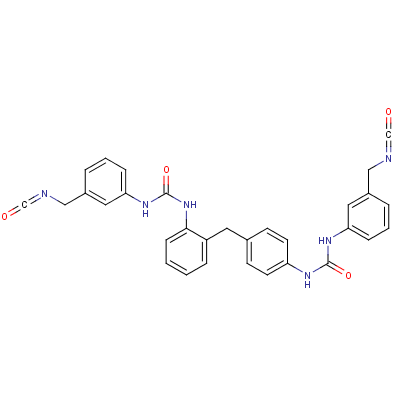 71130-76-2  3-[[[[N-(3-isocyanatomethylphenyl)ureido]phenylene]methyl]phenyleneaminocarbamoyl]benzoyl isocyanate