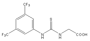 2-(3-(3,5-bis(trifluoromethyl)phenyl)thioureido)acetic acid